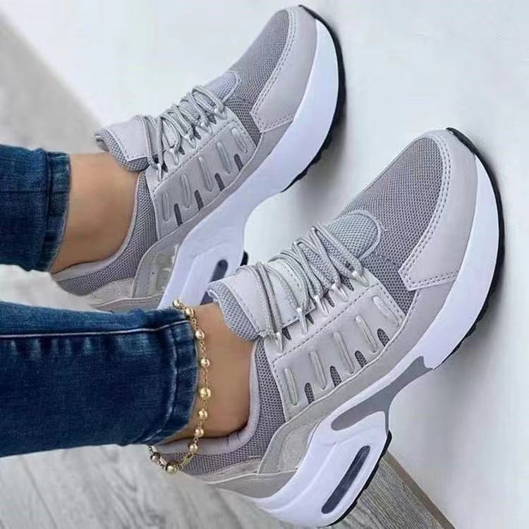 Schnürsneaker mit Keilabsatz für Damen
