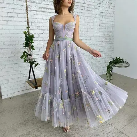 Netz-Abendkleid