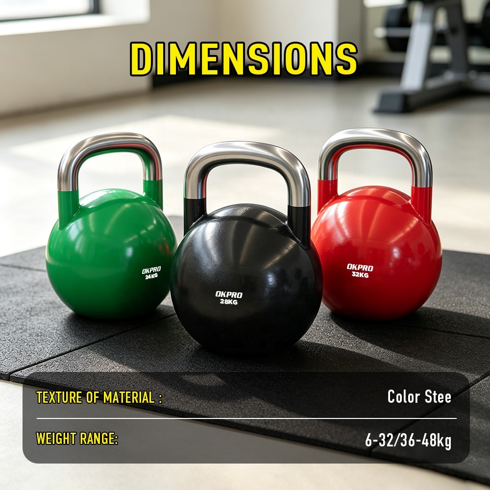 Farbige Wettkampf-Kettlebell für Krafttraining 3
