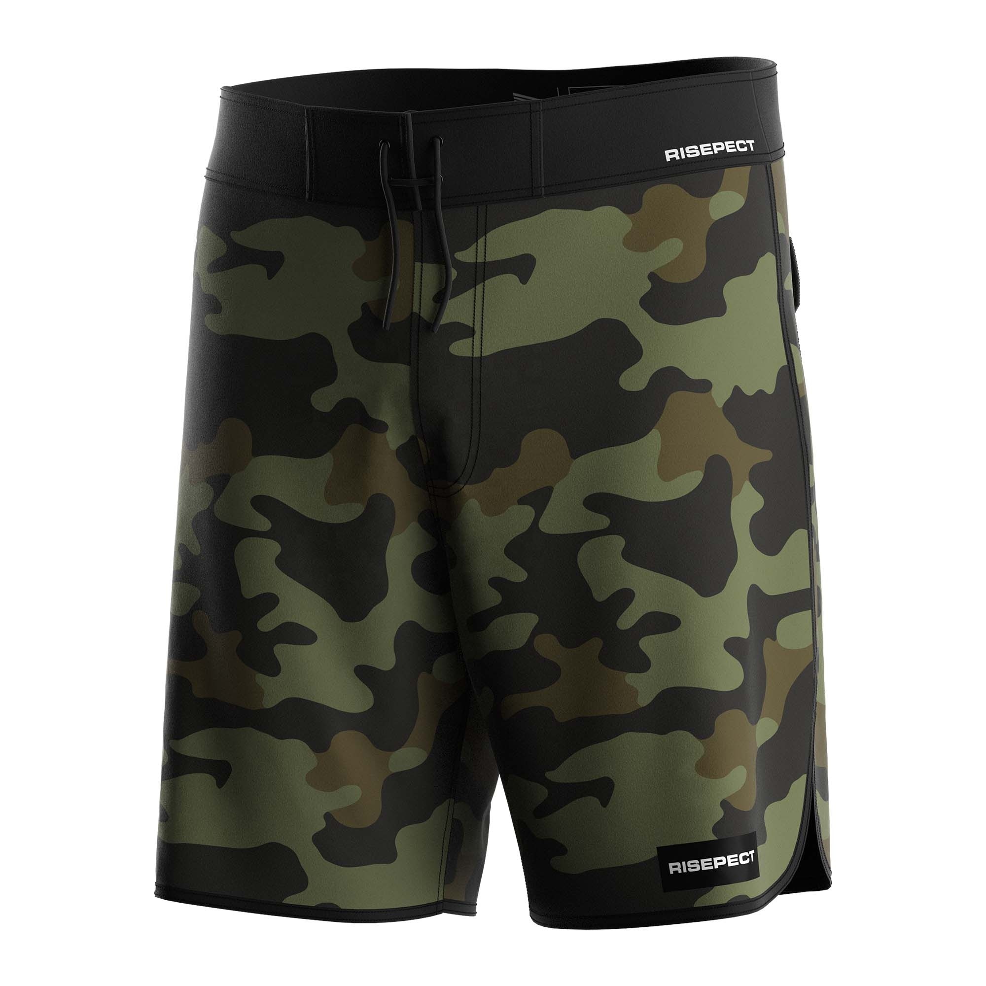 Sportliche Polyester Boardshorts mit Kordelzug