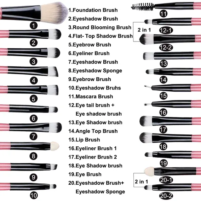 Lidschatten-Pinselset 4