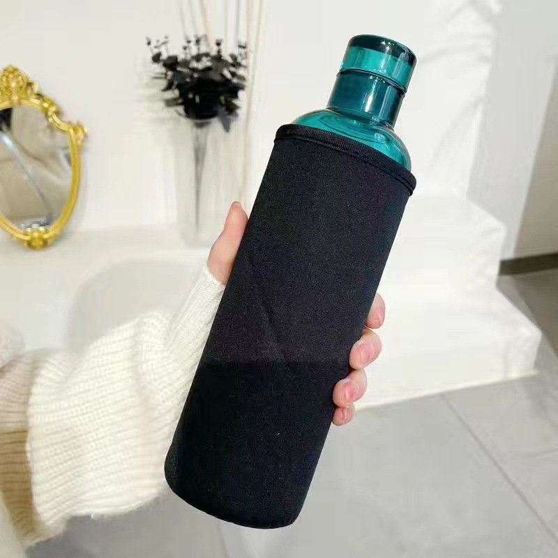 Kristall Glas Wasserflasche mit Zeitmarkierung 4