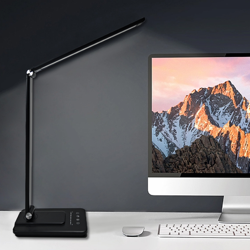 Quadratische LED-Akku-Tischlampe mit Timer 2