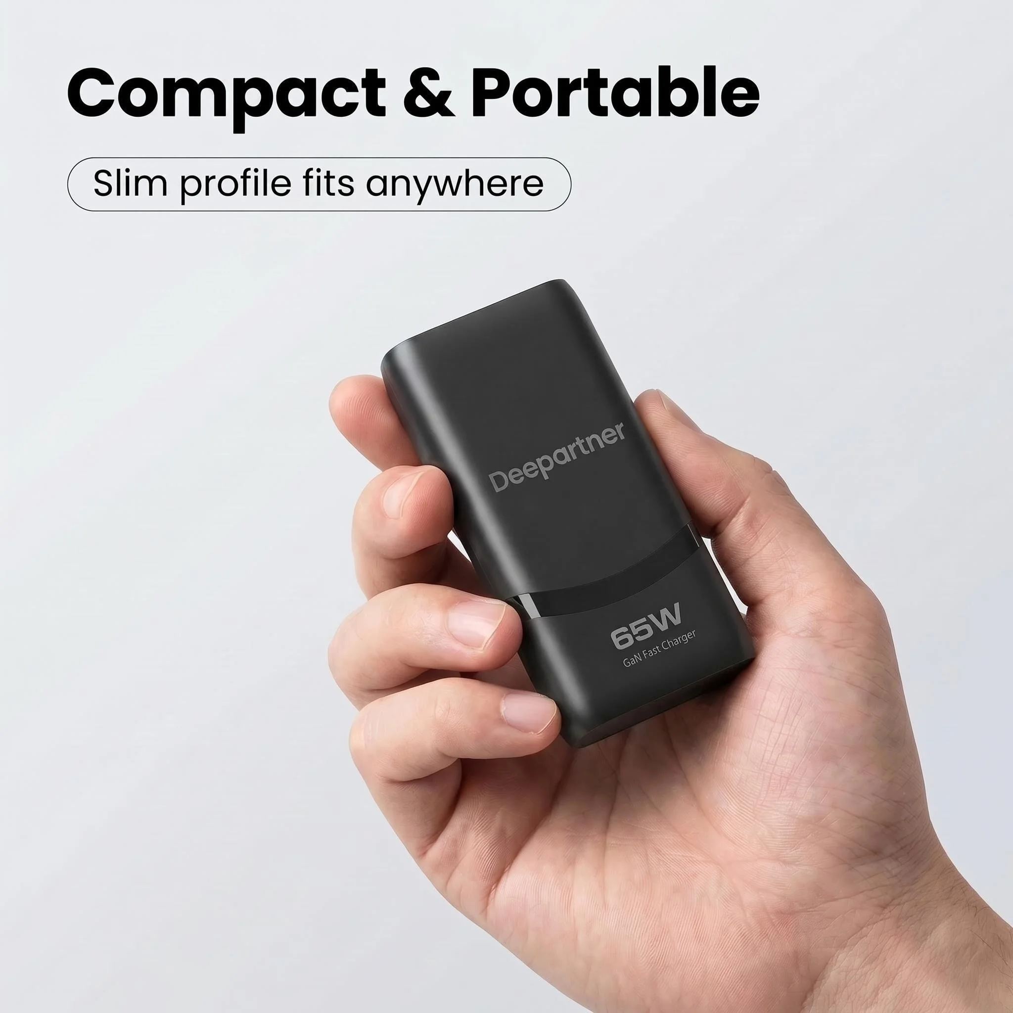 Kompaktes 65-W-GaN-Wandladegerät mit Dual-Port 4
