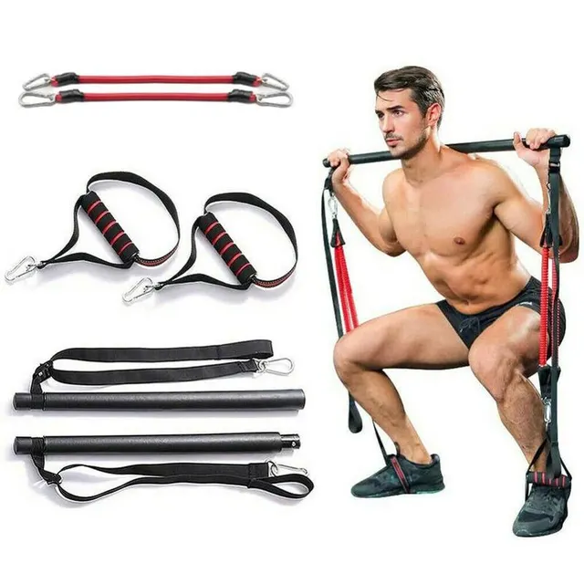 Pilates-Bar-Set mit Widerstandsbändern