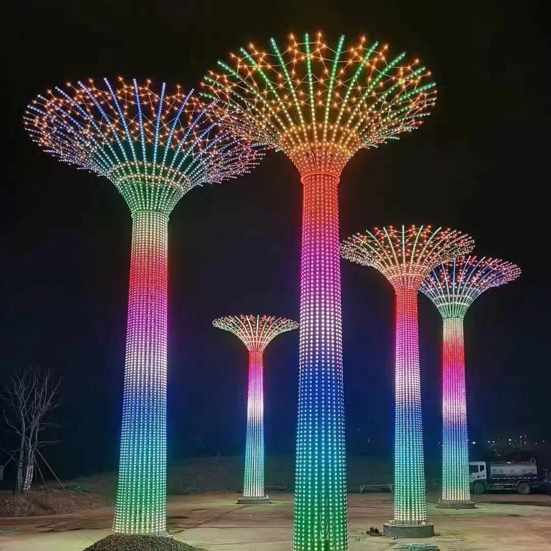 3D-Weihnachts-LED-Turmleuchte für Außen