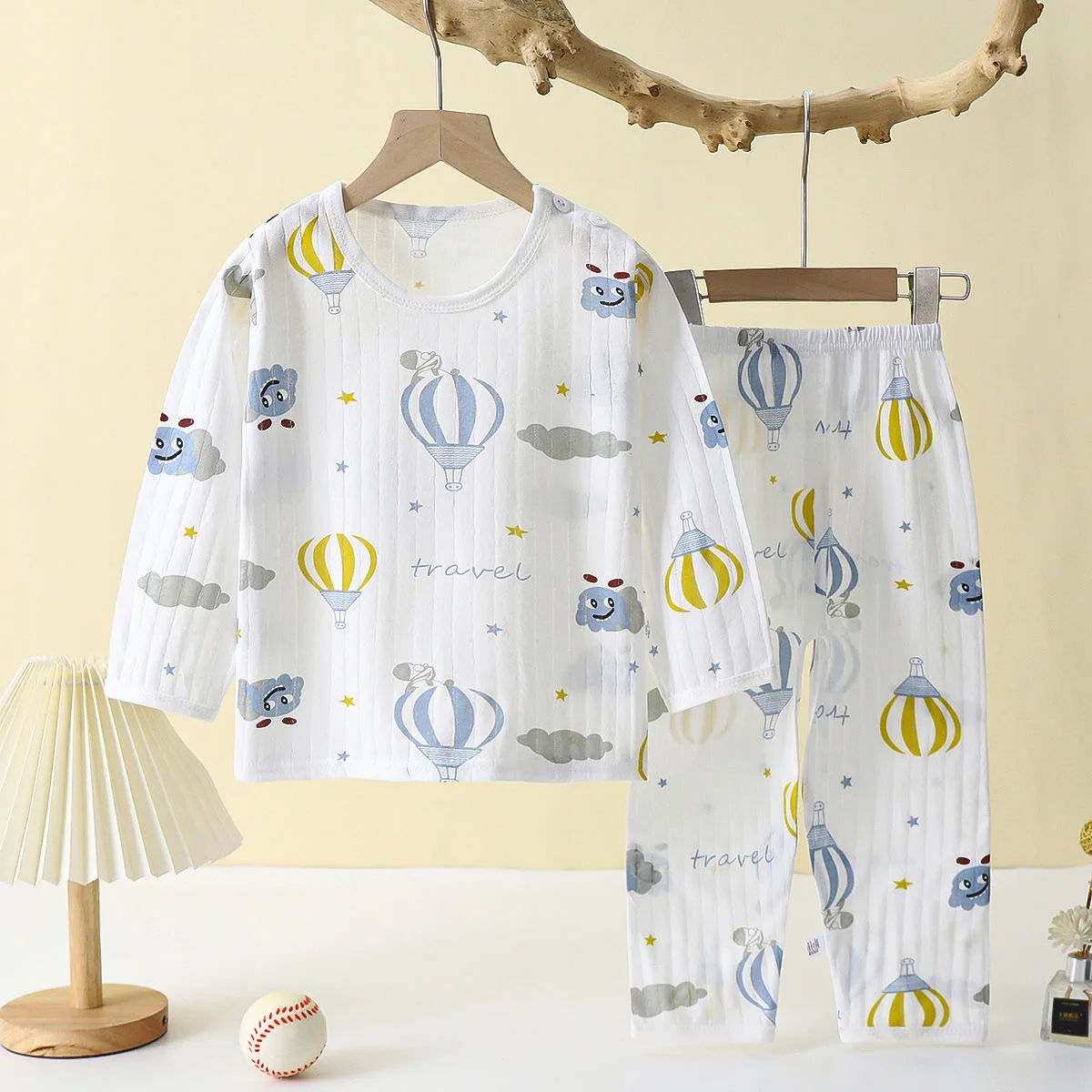 Baumwoll-Baby-Schlafanzug mit Cartoon-Motiv 4