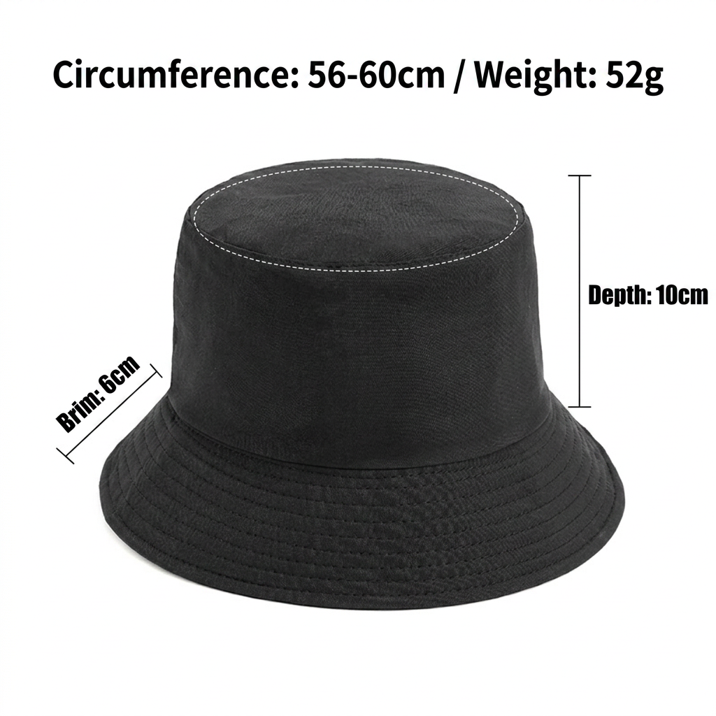 Klassischer Fischerhut aus Baumwolle, Unisex 3