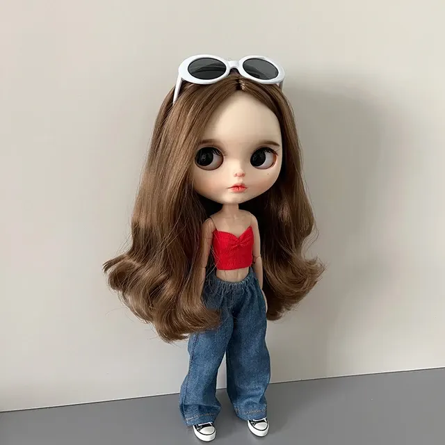 Lockere Denim-Jeans für Blyth Puppen 3