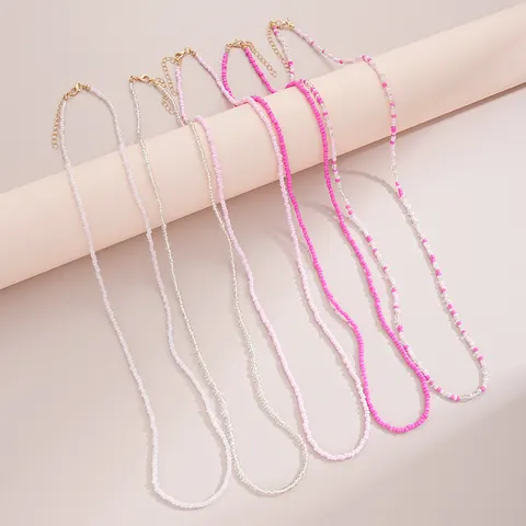 Elastischer Perlen-Taillengürtel im 5er-Set