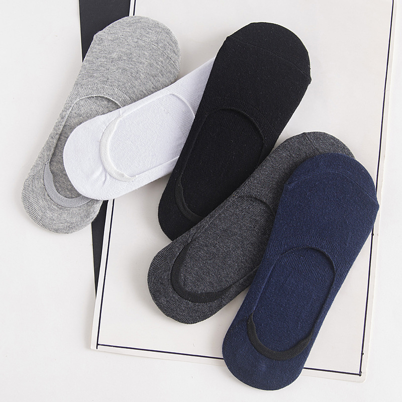 Rutschfeste Silikon-Unsichtbarsocken im 5er-Set