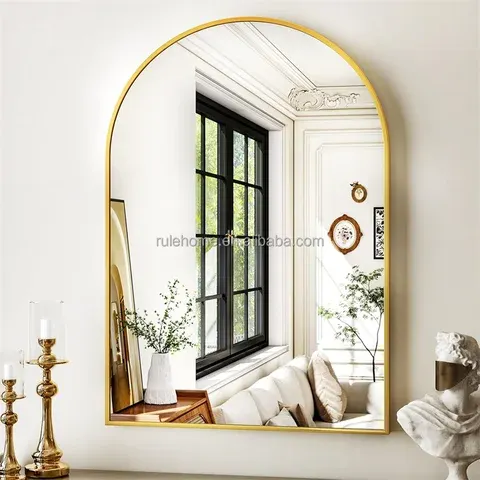 Luxuriöser Ganzkörper-Wandspiegel in Gold