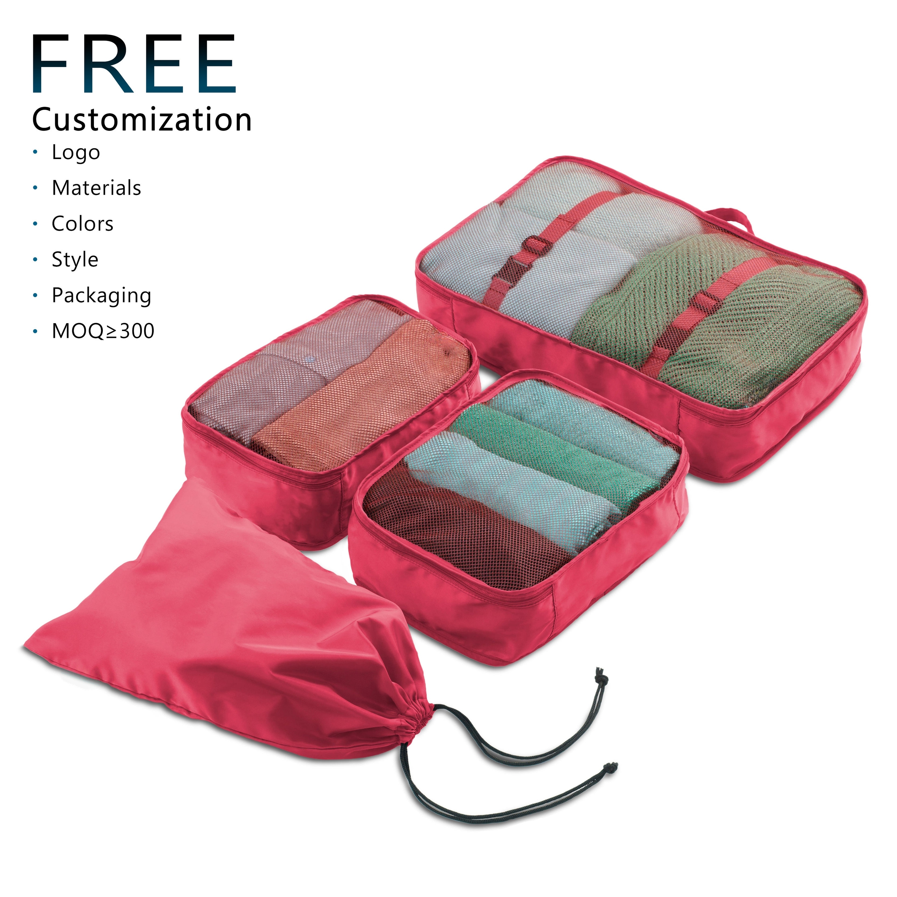 Leichtes Packwürfel-Set aus Polyester