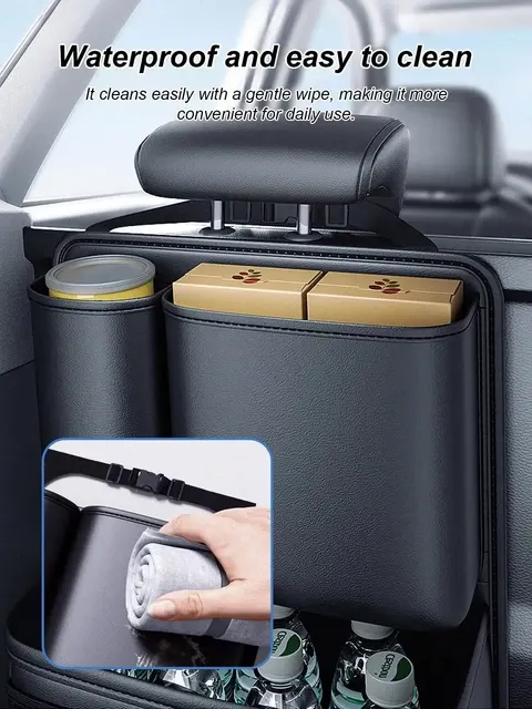 Wasserdichte Auto-Rücksitztasche mit Mehrfachfächern 4