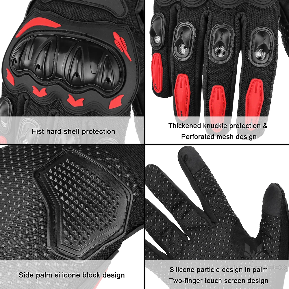 Touchscreen-Motorradhandschuhe mit Vollfinger 2
