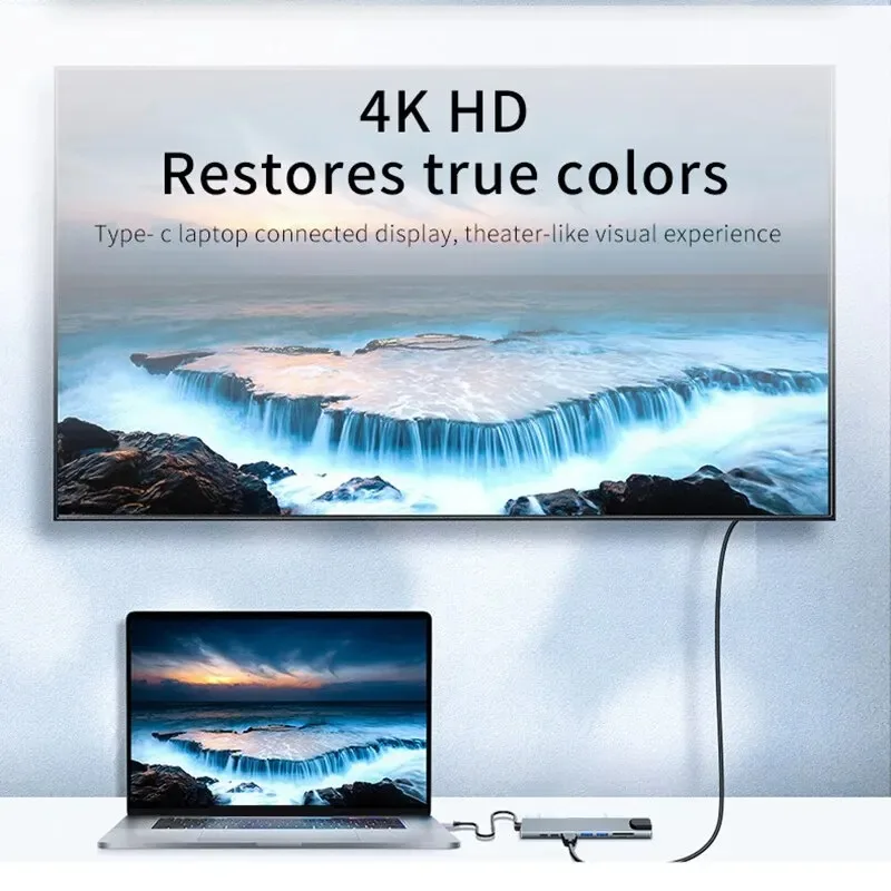 8-in-1 USB-C-Hub mit 4K HDMI und Kartenleser 2