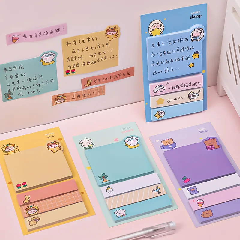 Kawaii-Haftnotizen mit Tiermotiven 2