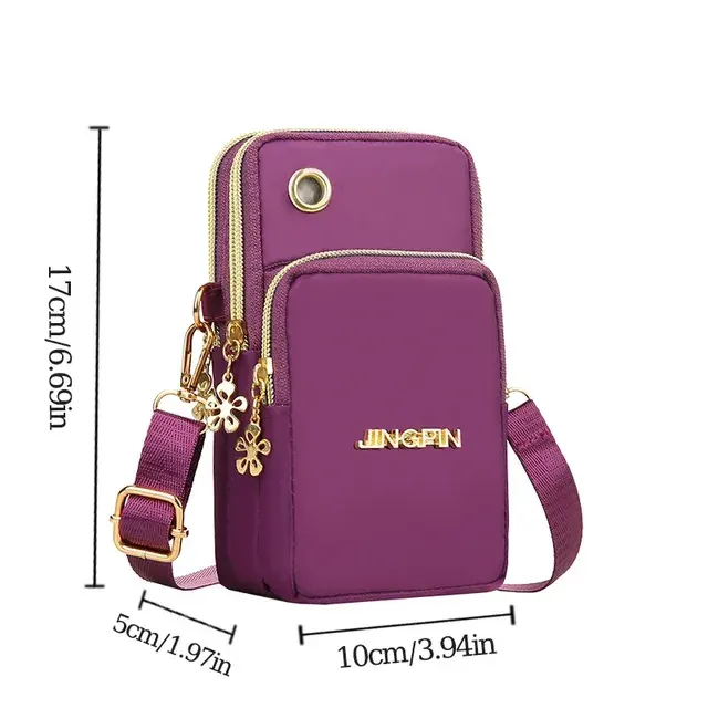 Schräge Mini-Umhängetasche für Damen 3