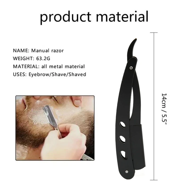 Klassisches Klapp-Rasiermesser aus Edelstahl 4