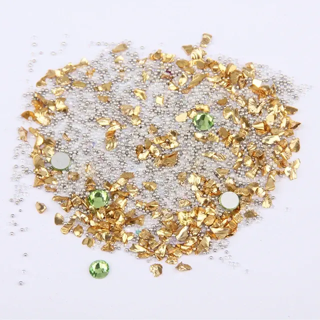 Nagel-Glitzerpulver Acryl-Kristalle Set 2