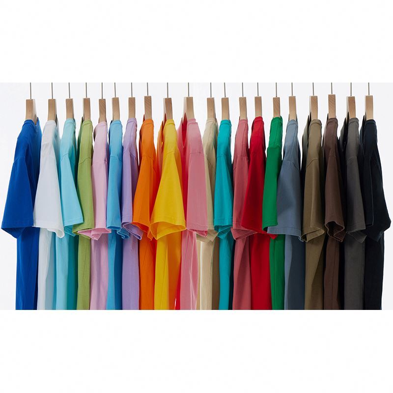 Unisex-Baumwoll-T-Shirt aus Strick, Kurzarm 2