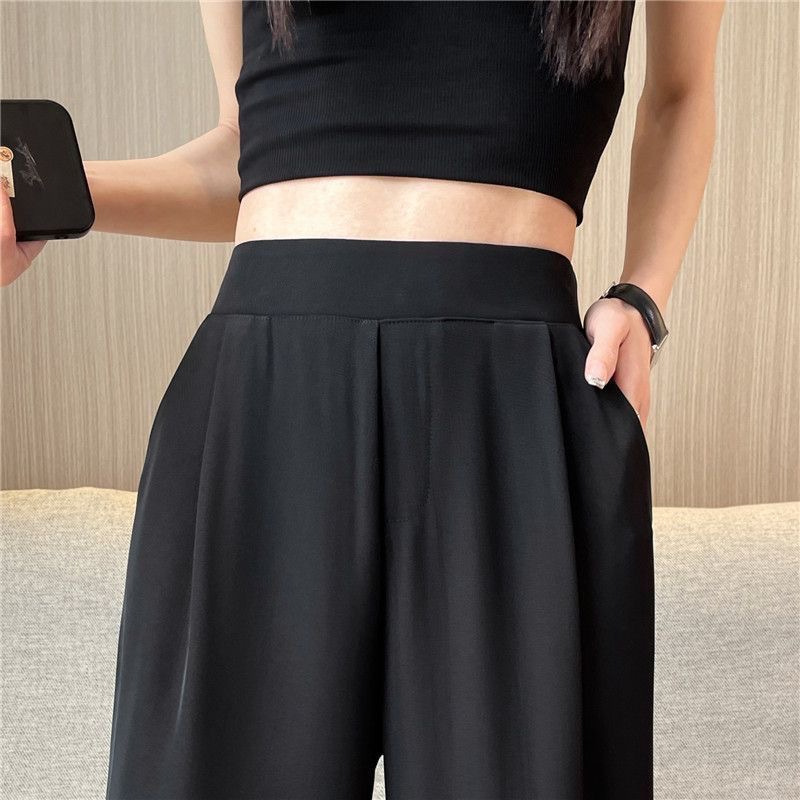 Weite Damenhose mit hohem Bund 4