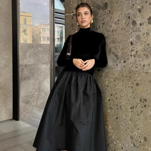 Plissiertes Französisches Kleid