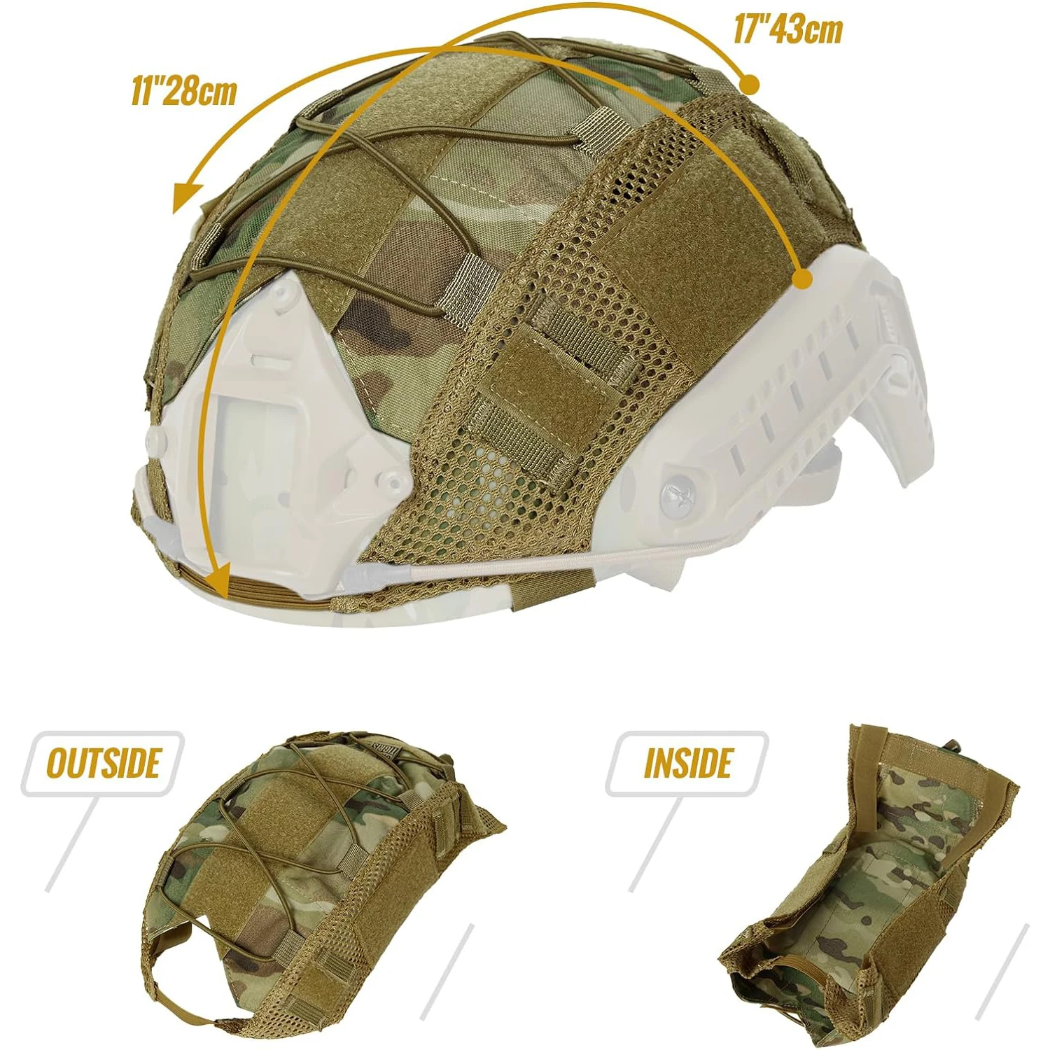Taktischer Helmbezug Camo für Airsoft-Helme 2