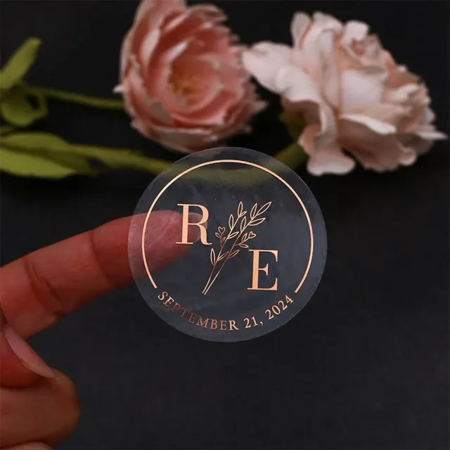 Personalisierte Hochzeitsaufkleber 3