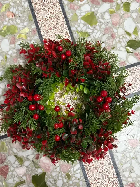 roter Weihnachtskranz 3