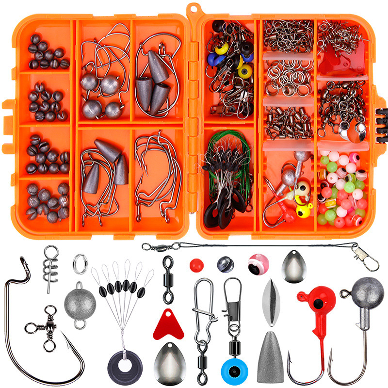 257-teiliges Angelzubehör-Set mit Aufbewahrungsbox 4