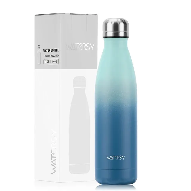 Doppelwandige Edelstahl-Thermoflasche 500 ml 2