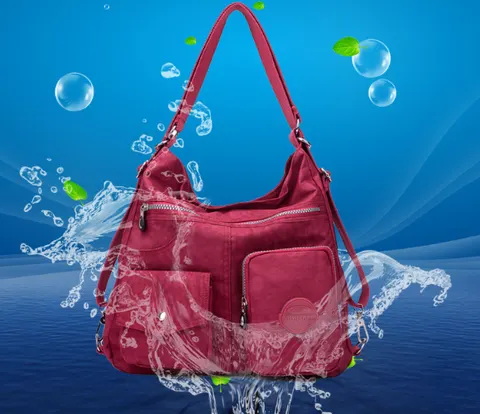 Wasserfeste Damen-Umhängetasche aus Nylon