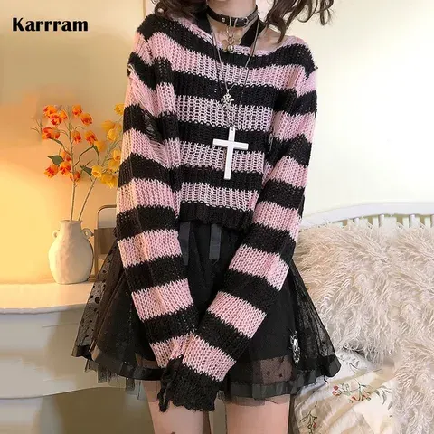 Gothic-Strickpullover