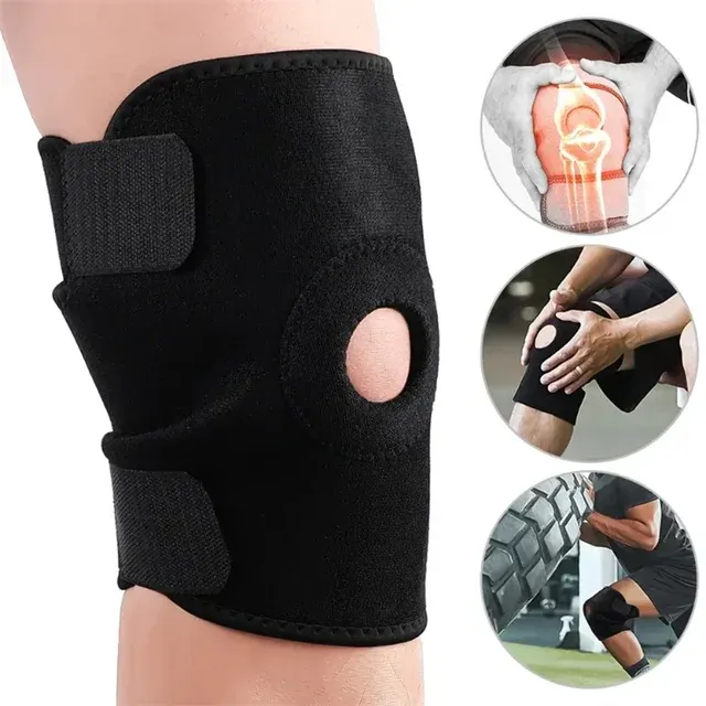 Verstellbare orthopädische Kniebandage mit Patella-Schutz 3