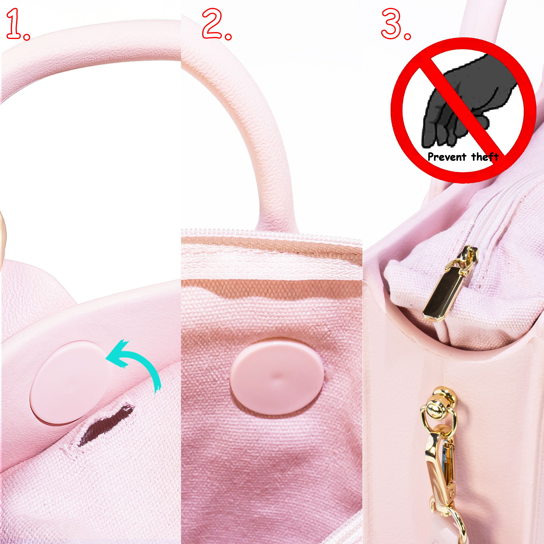 Großer Designer-Shopper aus Lackleder in Pink 4