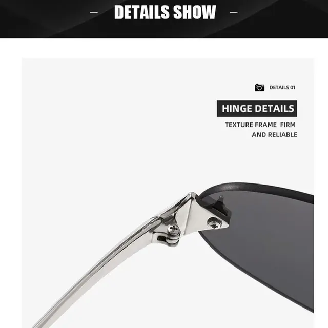 Ovale Metall-Sonnenbrille 3