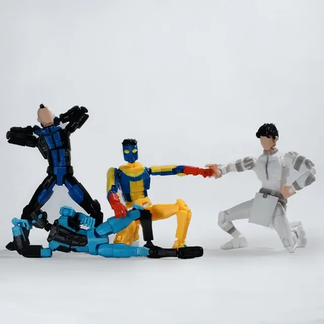3D-gedruckte Lucky Dummy 13 Gelenkfigur 4