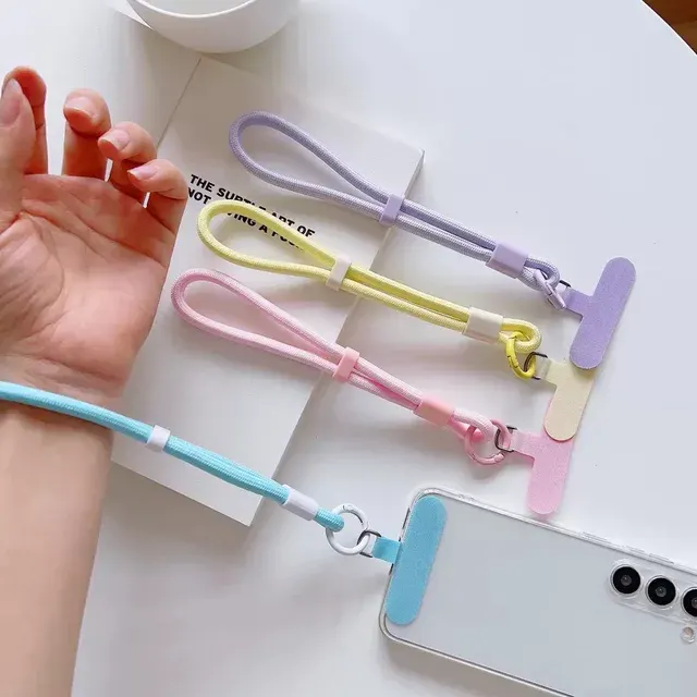 Bonbonfarbenes Handy-Lanyard mit Handschlaufe 4
