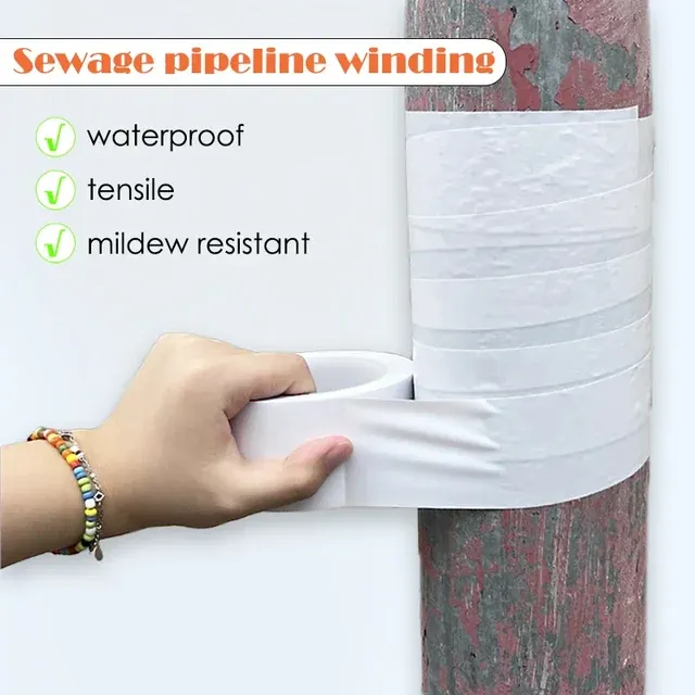 PVC-Klebeband für Klimaanlagen, 60 mm x 9 m 4